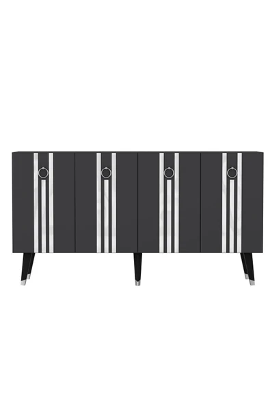 DEMONTE DECOR IŞILL KONSOL ANTRASİT-GÜMÜŞ - Resim 5