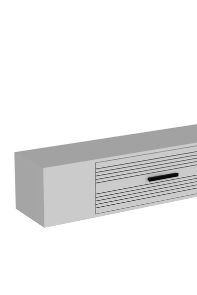 DEMONTE DECOR KODAKL3DD DUVARA MONTAJ TV SEHPASI BEYAZ-BEYAZ - Resim 6