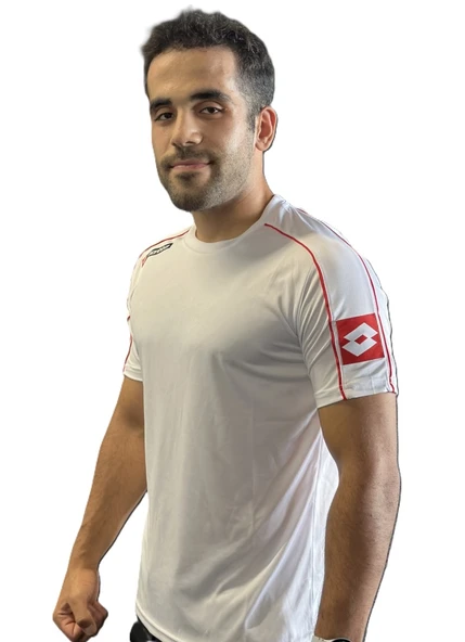 Lotto Joe Tee Ant Pl Beyaz Erkek T-Shirt R8928 - Resim 5