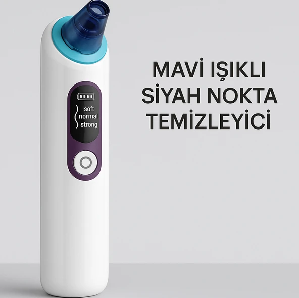 Mavi Işıklı Siyah Nokta Temizleyici Vakumlu Siyah Nokta Ve Yüz Temizleme Cihazı