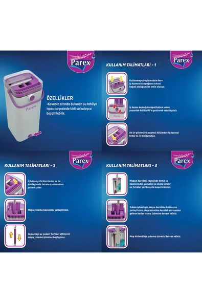 Parex Wondero Flat Temizlik Seti - 3