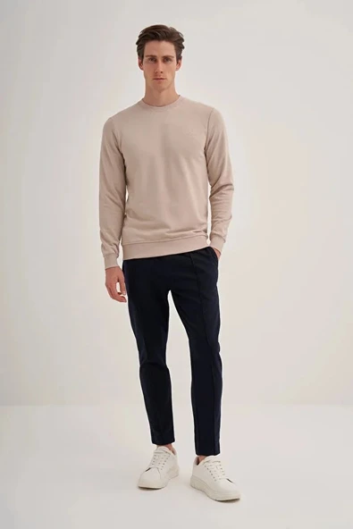 Cazador Slim Fit Mevsimlik 3 İplik Pamuk Karışımlı Sweatshirt-56100 - Resim 3