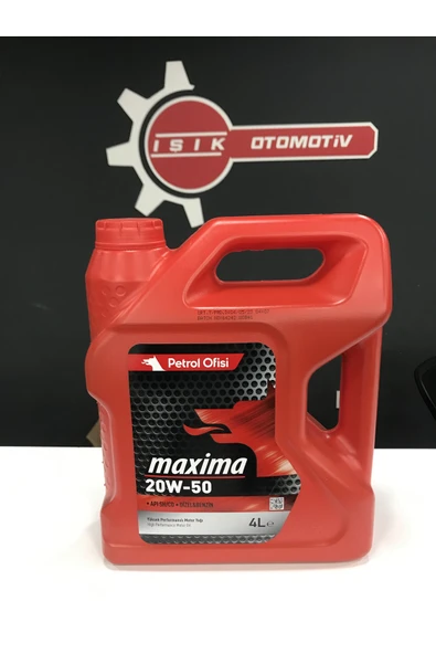 Petrol Ofisi 20W-50 YAĞ PETROL OFİSİ 1. KALİTE YENİ AMBALAJINDA 2023 ÜRETİM ürün görseli