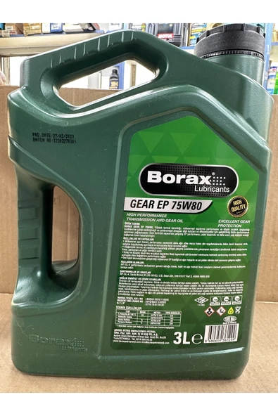 BORAX 75w80 Şanzıman Yağı - Resim 2