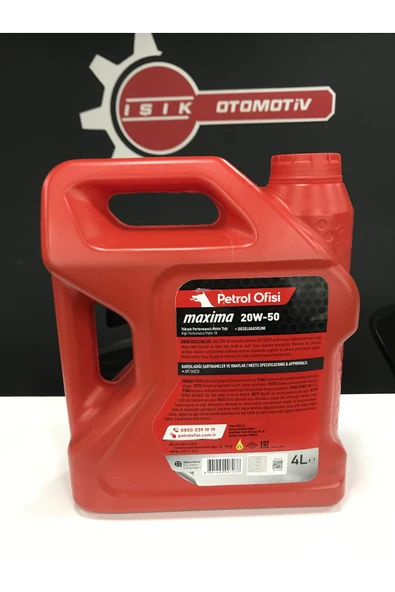 Petrol Ofisi 20W-50 YAĞ PETROL OFİSİ 1. KALİTE YENİ AMBALAJINDA 2023 ÜRETİM - Resim 2