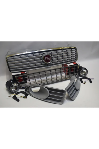 ESER Linea Gri Nikelaj Çerçeveli Panjur Tampon Izgarası Sis Kapakları ve Sis Farları Takım Uyumlu ürün görseli