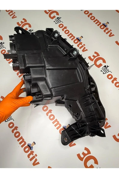 ESER Fiat Egea Ön Far Ledli Mercekli Siyah Komple Far Sağ Taraf (52145154) - Resim 5