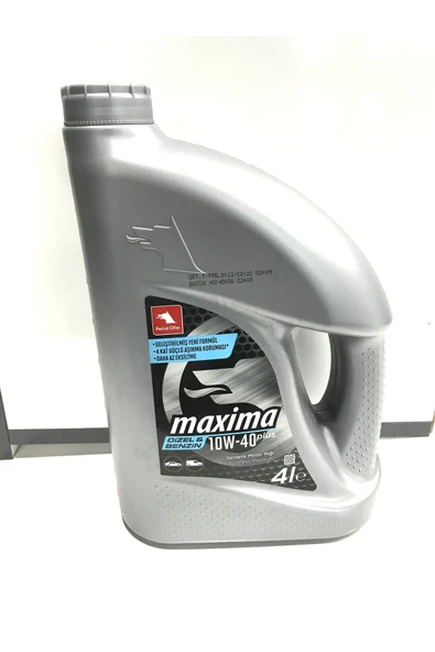 Petrol Ofisi Maxima 10w40 Dizel-benzin 4lt-üretim 12.12.2022 ürün görseli