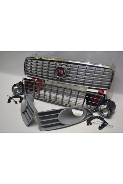 ESER Linea Gri Nikelaj Çerçeveli Panjur Tampon Izgarası Sis Kapakları ve Sis Farları Takım Uyumlu - Resim 4