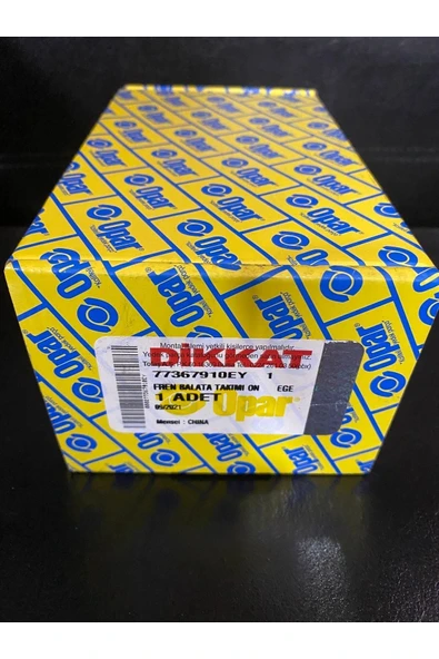 OPAR FREN BALATASI ÖN / FİAT EGEA 1.0-1.3MJ-1.4-1.6 2015 VE SONRASI / 77367628 - Resim 2