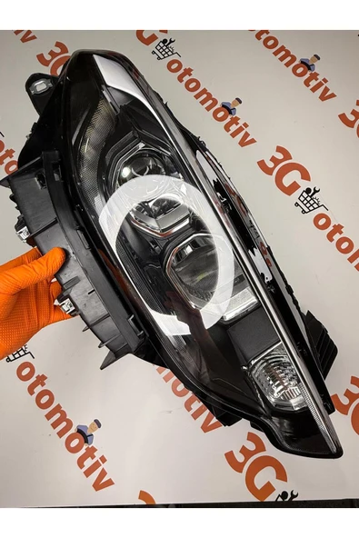 ESER Fiat Egea Ön Far Ledli Mercekli Siyah Komple Far Sağ Taraf (52145154) ürün görseli