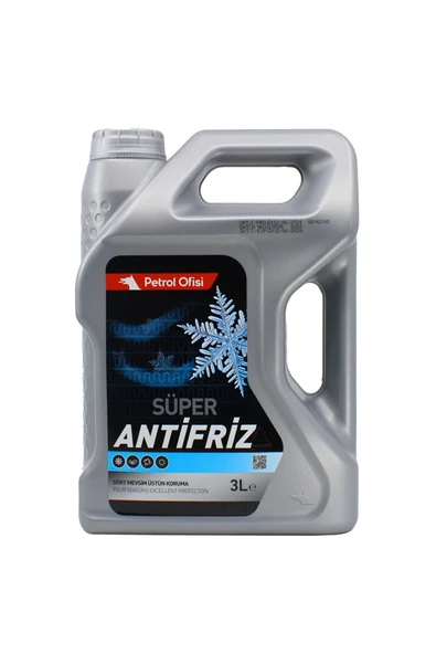 Petrol Ofisi Süper Antifriz 3 Litre – Konsantre Radyatör Koruyucu | Donma Ve Korozyona Karşı Tam Kor ürün görseli