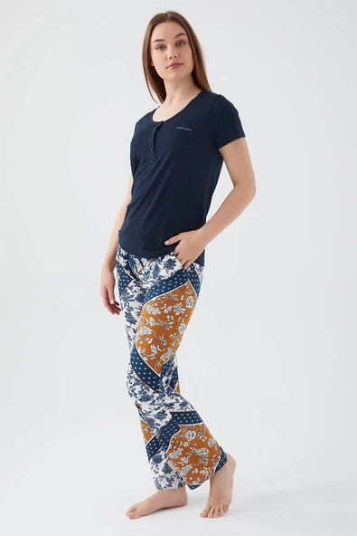 Pierre Cardin 8507-s Kadın Kısa Kol Pijama Takımı - Resim 7