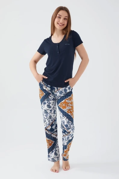 Pierre Cardin 8507-s Kadın Kısa Kol Pijama Takımı - Resim 6