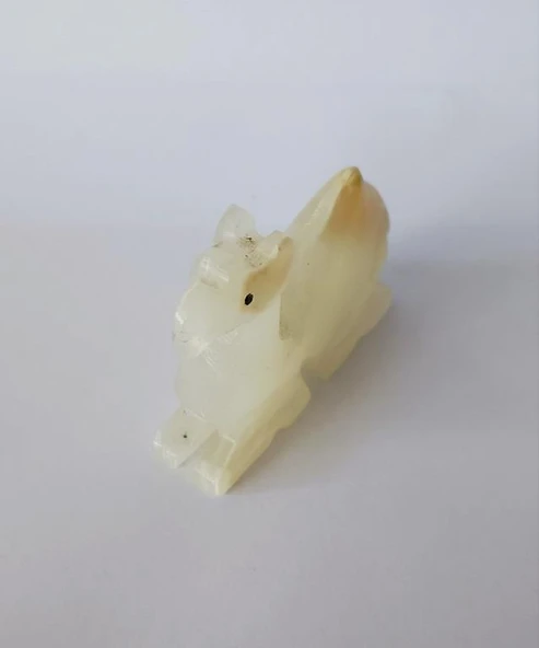 Deve Oniks Taşı Biblo Mermer Onix Ev Ofis Dekor Masa Süsü - 3