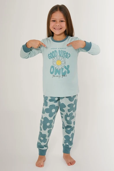 Roly Poly 3247-2 Kız Çocuk Uzun Kollu Pijama Takım - Resim 9