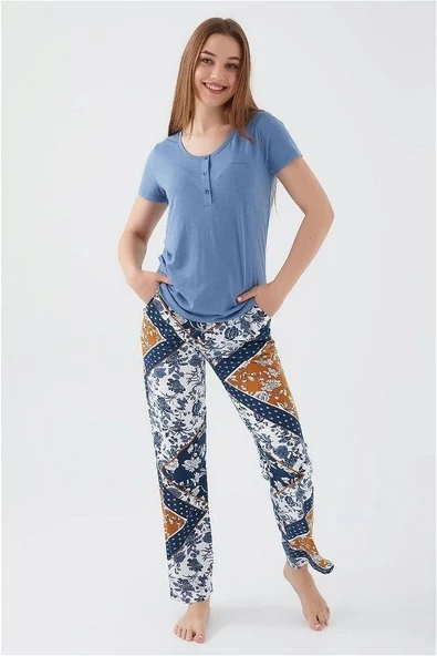 Pierre Cardin 8507-s Kadın Kısa Kol Pijama Takımı - Resim 2