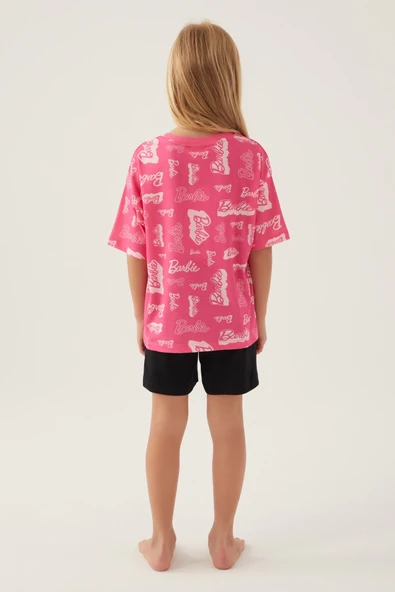 Barbie L1705-g Kız Çocuk Şort  Pijama Takımı - Resim 5