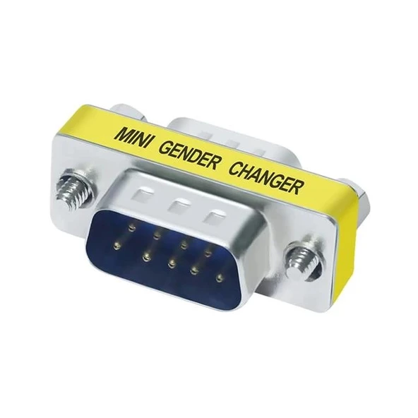 PowerMaster PM-5455 DB9 RS232 Erkek-Erkek (M2M) 9 Pin Çevirici Ara Adaptör ürün görseli 1