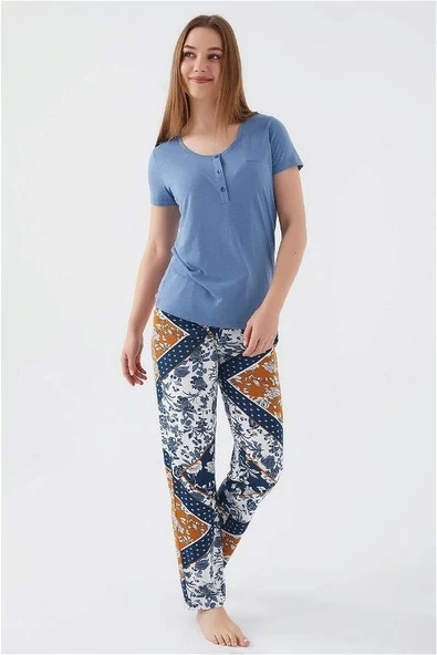 Pierre Cardin 8507-s Kadın Kısa Kol Pijama Takımı ürün görseli 1