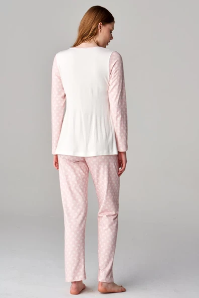 Feyza 4677 3'lü Lohusa Pijama Takımı - Resim 3