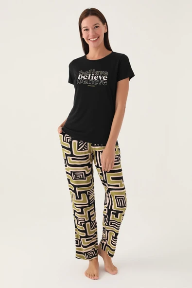 Pierre Cardin 8817-s Kadın Kısa Kol Pijama Takımı - Resim 3