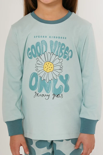 Roly Poly 3247-2 Kız Çocuk Uzun Kollu Pijama Takım - Resim 10