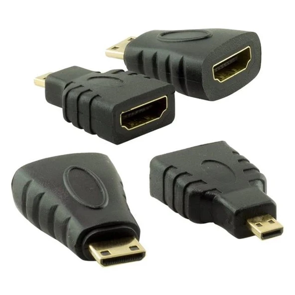 Powermaster HDMI Kablo 3in1 Set 1.5 Metre (HDMI+Micro HDMI+Mini HDMI) - 2