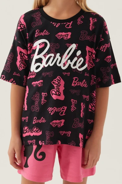 Barbie L1705-g Kız Çocuk Şort  Pijama Takımı - Resim 10