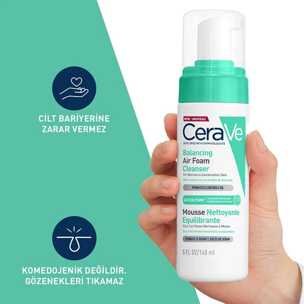 CeraVe Balancing Air Foam Cleanser 148 ml - 3