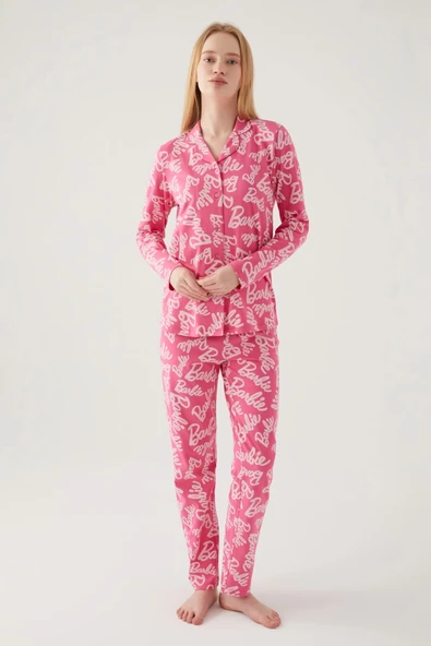 Barbie 1767-s Kadın Gömlek Pijama Takımı ürün görseli 1