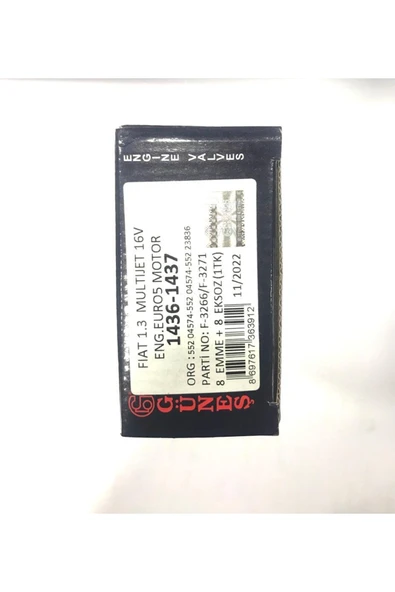 Güneş Subab Takımı Fiat 1.3 Multijet 16v Eng.euro5 Uyumlu Motor 8emme+8eksoz - 2