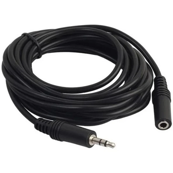 Powermaster 3.5 Mm Stereo Erkek/Dişi 5 Metre Aux Çevirici Uzatma Kablo PM-5758