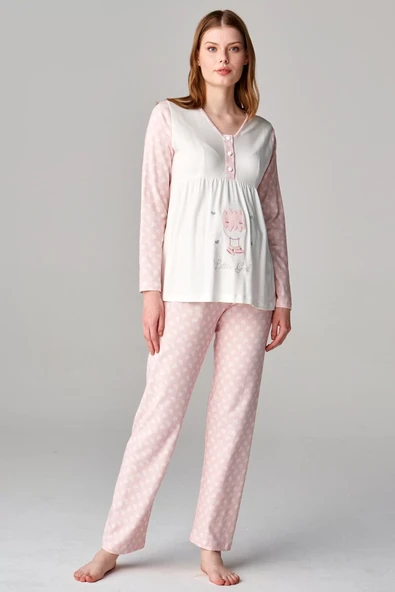 Feyza 4677 3'lü Lohusa Pijama Takımı - Resim 2