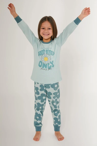 Roly Poly 3247-2 Kız Çocuk Uzun Kollu Pijama Takım - Resim 8