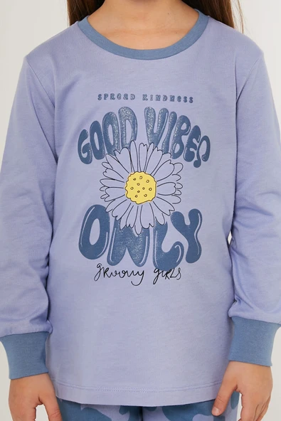 Roly Poly 3247-2 Kız Çocuk Uzun Kollu Pijama Takım - Resim 4