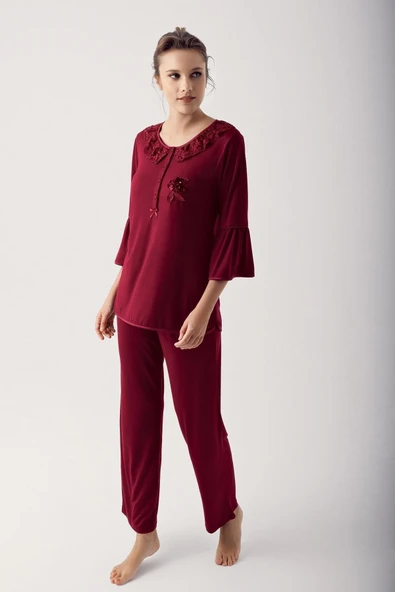Artış 14200 Bayan Uzun  Kol Pijama Takımı - 7