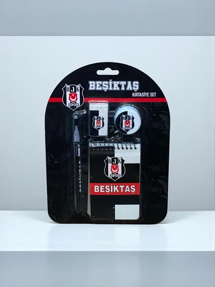 Beşiktaş Taraftar 4 bölmeli Beslenme Kutusu Çizgili 500 Ml Matara Kırtasiye Seti - 6