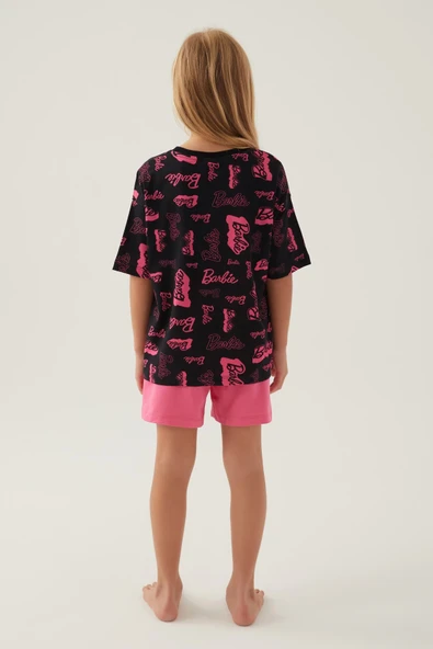 Barbie L1705-g Kız Çocuk Şort  Pijama Takımı - Resim 6