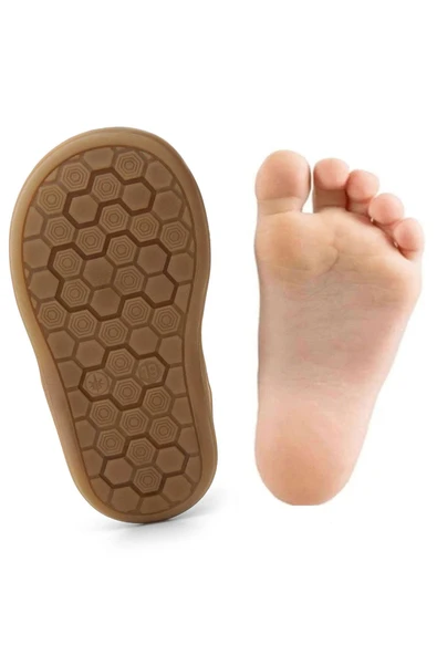 Rakerplus Dino Hakiki Deri Mor Kahverengi Yüksek Bilekli Bebek Ayakkabı - Resim 10