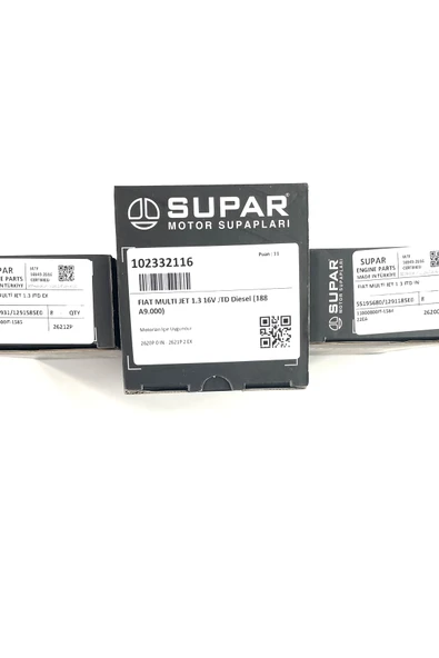 SUPAR Subap Takimi 6mm (fiat: Albea-doblo-palio 1.3 Multijet 55195680 55208213 Uyumlu ürün görseli