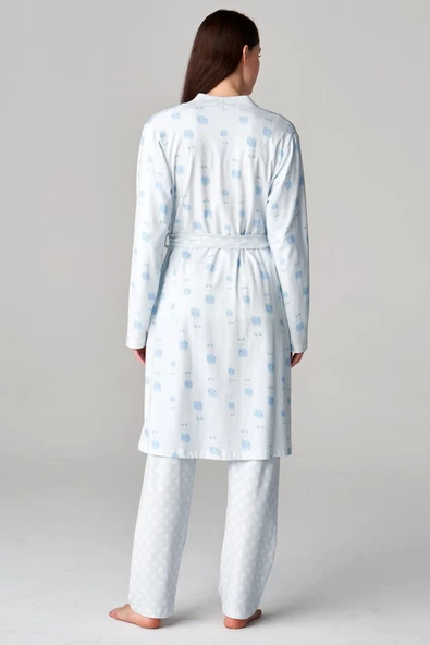 Feyza 4677 3'lü Lohusa Pijama Takımı - Resim 6