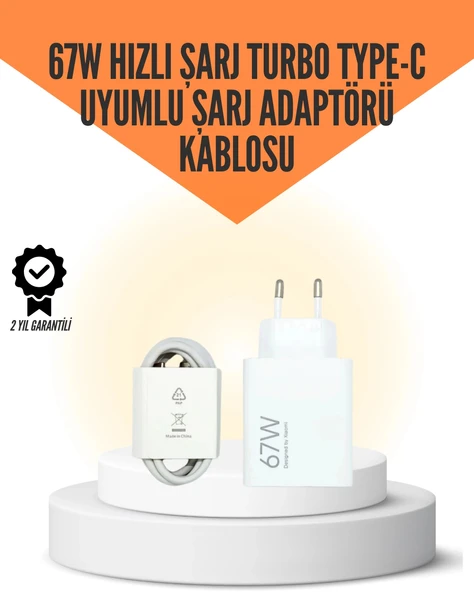 67W Hızlı Şarj Cihazı Yüksek Isı Dayanımlı Type-C Set ürün görseli 1