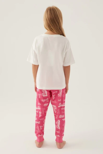 Barbie L1704-s Kadın Kısa Kol Pijama Takımı - Resim 11