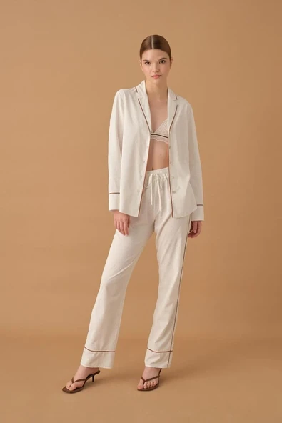 Pierre Cardin 25235 Kadın 3'lü Braletli Biyeli Pijama Takım ürün görseli