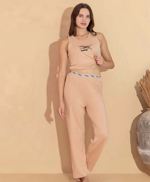 Boyraz 20618 Kadın Milan Kumaş Atlet Pijama Takımı ürün görseli 1