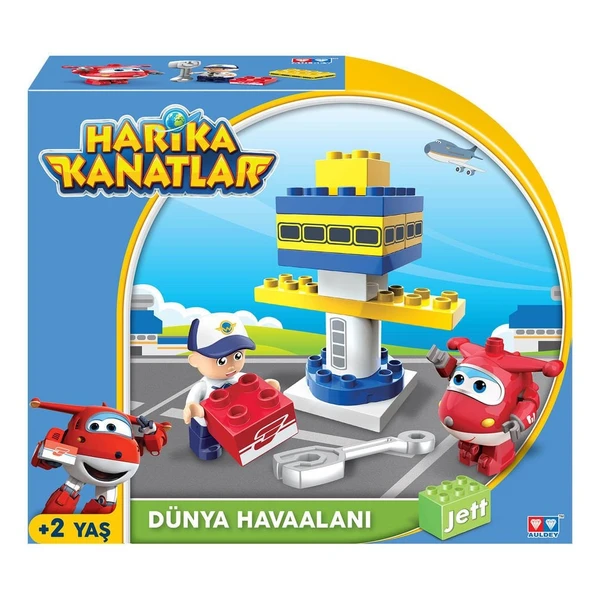 PARAPLY Harika Kanatlar 15 Parça Blok Jett'İn Havaalanı Kız Erkek Çocuk Oyuncak Eğitici Oyuncaklar ürün görseli