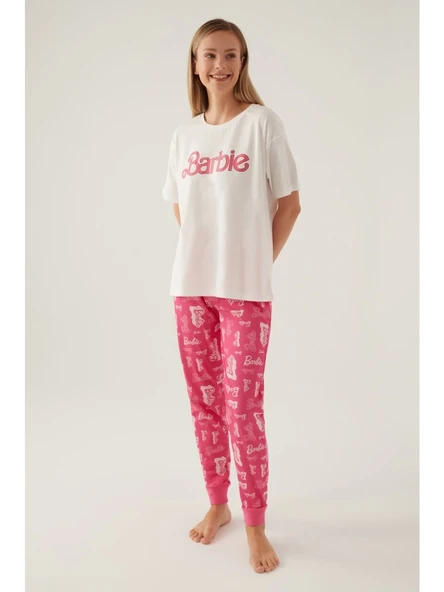 Barbie L1704-s Kadın Kısa Kol Pijama Takımı ürün görseli 1