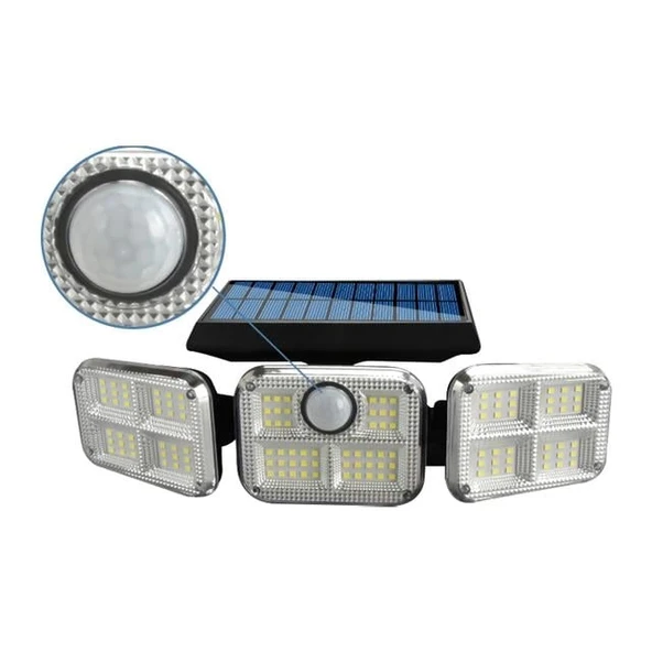 Powermaster FL-1727 Sensörlü 120 Ledli Solar Lamba - Resim 2
