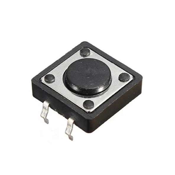Powermaster IC-202 12x12x3.5 Mm 4 Pinli Tact Switch Yuvarlak Buton ürün görseli 1